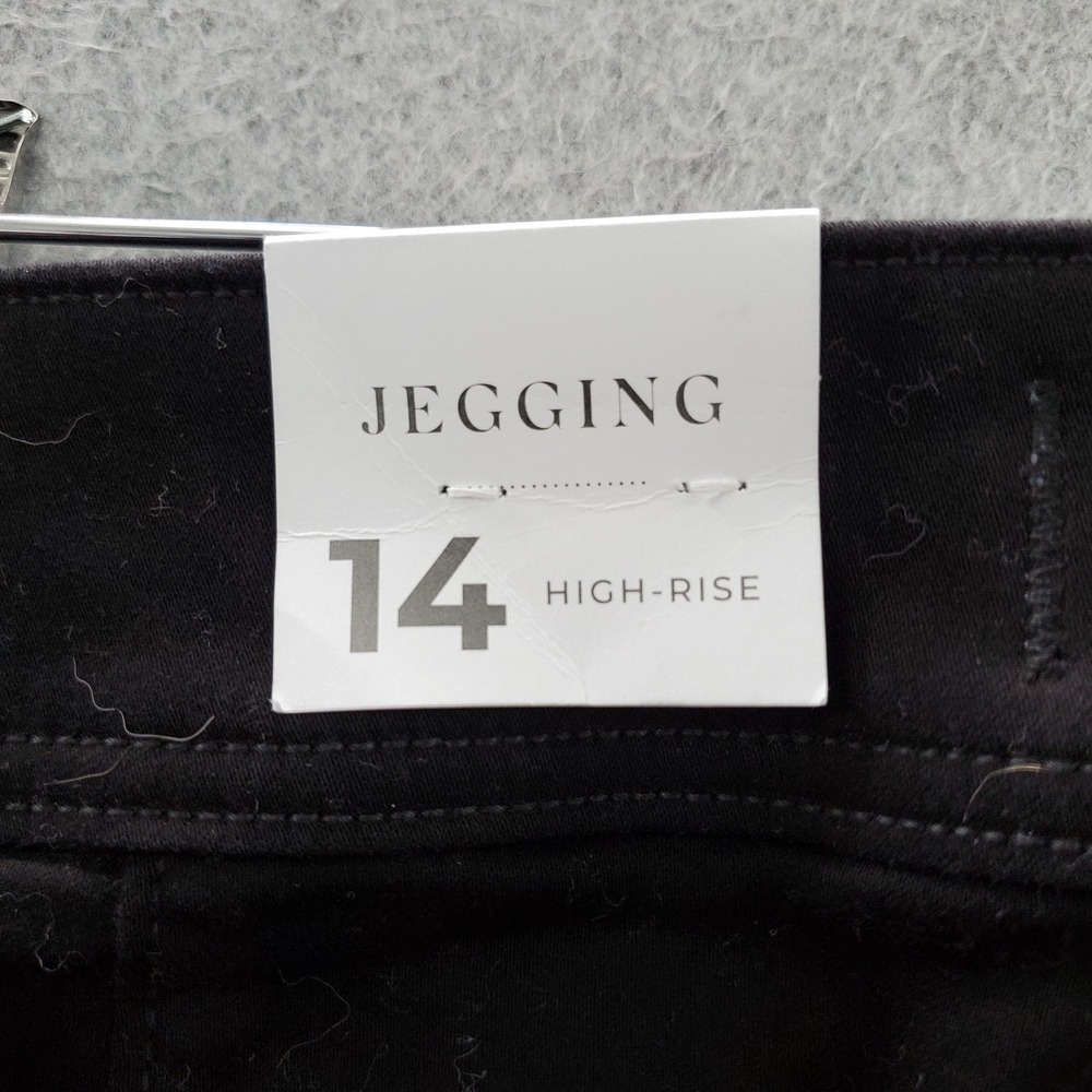 Lane Bryant Women Jeans 14 Black Denim Jegging High-Rise 28" NWT - Picture 11 of 13